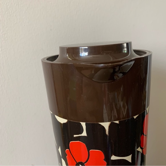 Vintage Aladdin Beverage Butler with orange and yellow floral print - Picture 5 of 10